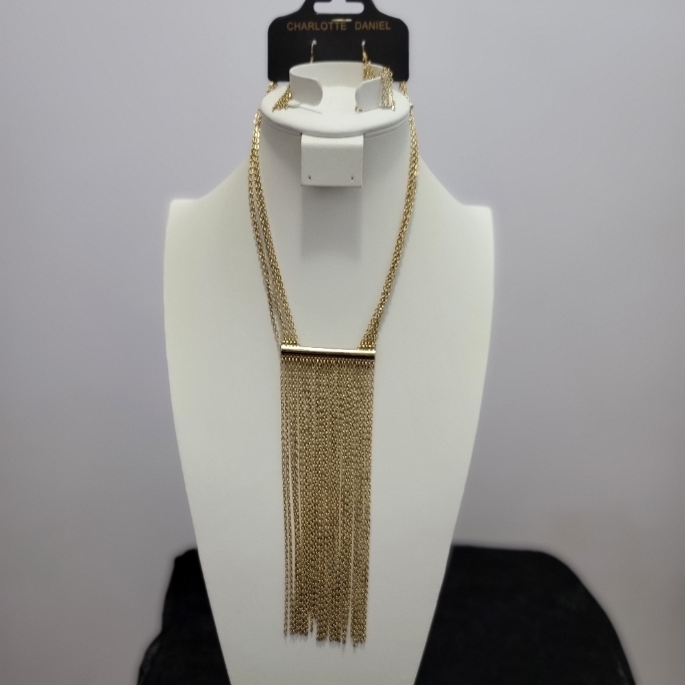 NWT Charlotte Daniel Statement Necklace Earring Set
